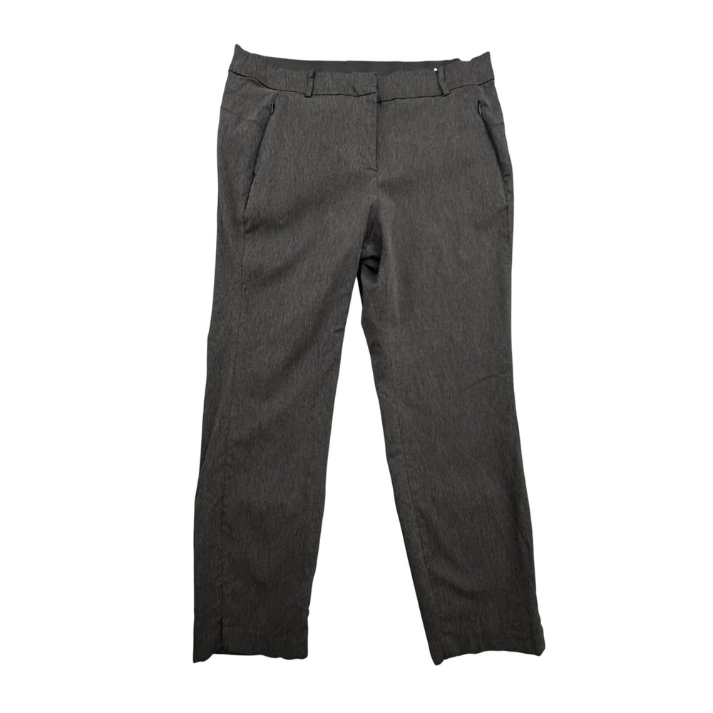 Lane Bryant Dress Pants Womens 16 Gray Trousers Stretch Career Straight Leg